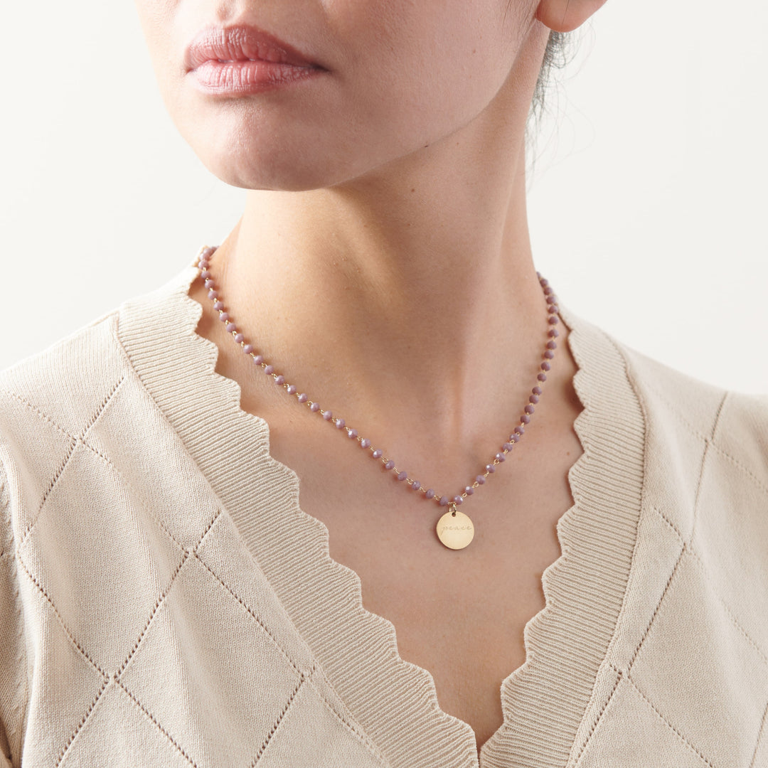 Serenity Stone Lilac Necklace