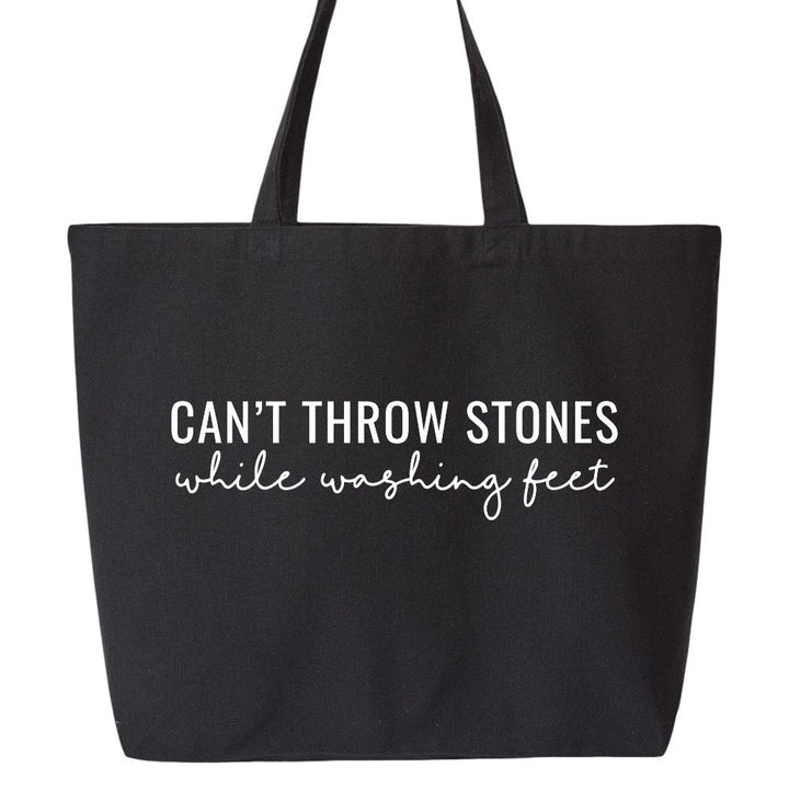 Can't Throw Stones Canvas Tote