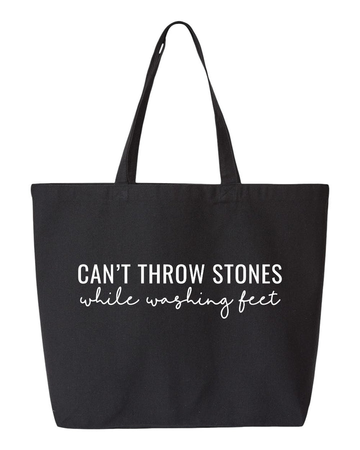 Can't Throw Stones Canvas Tote