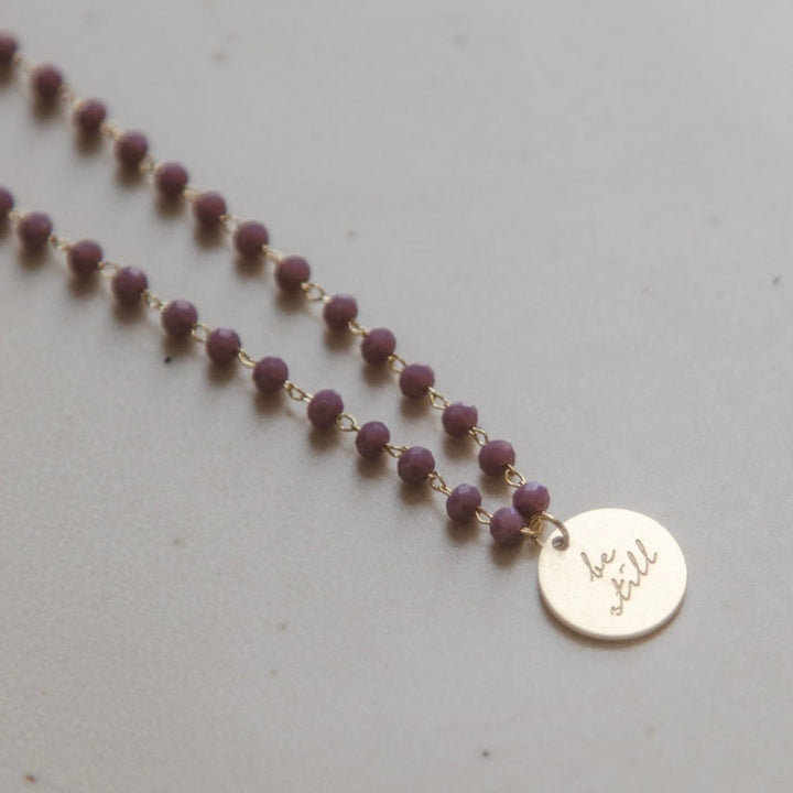 Serenity Stone Lilac Necklace