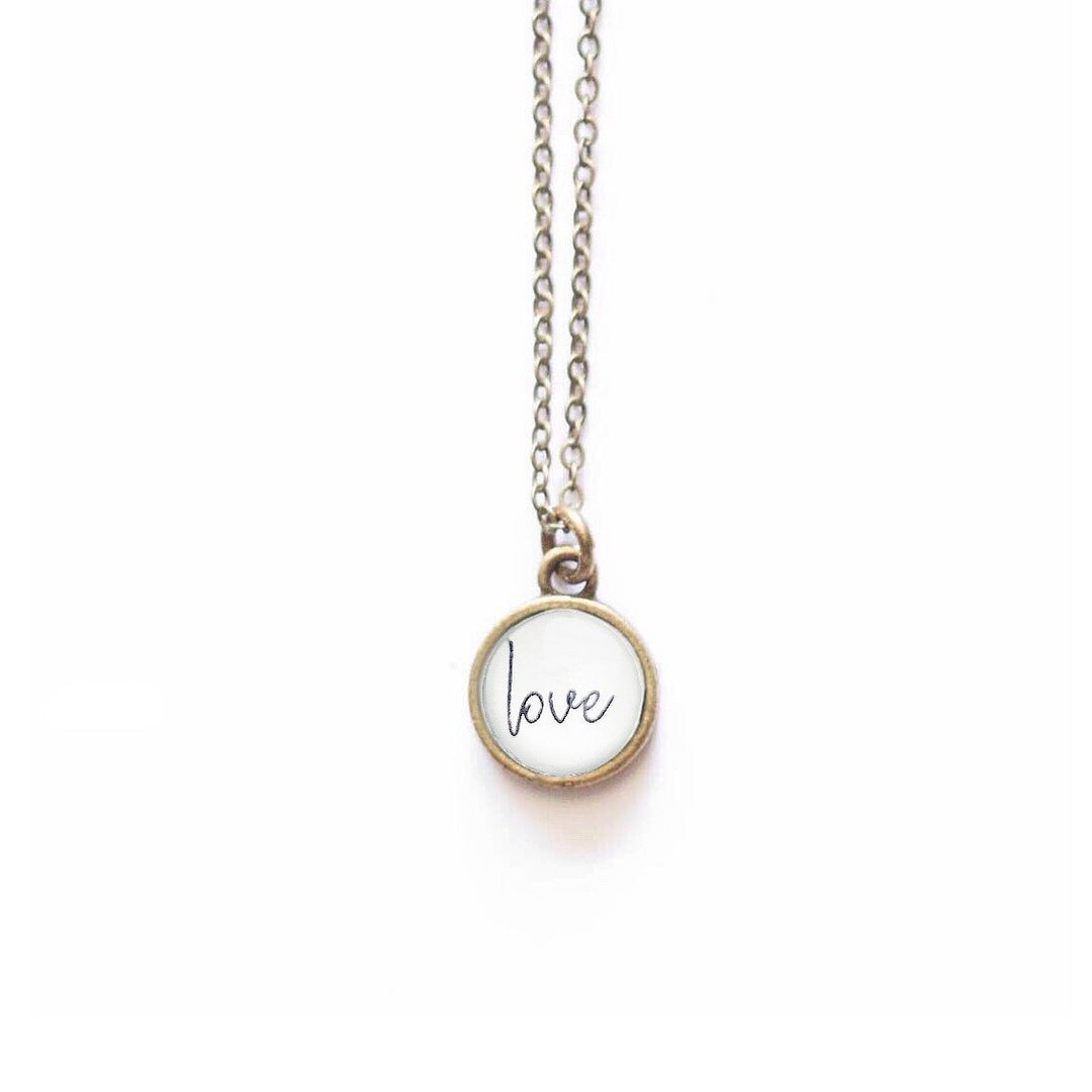 Vintage Sparrow Jewelry Tiny Love Necklace