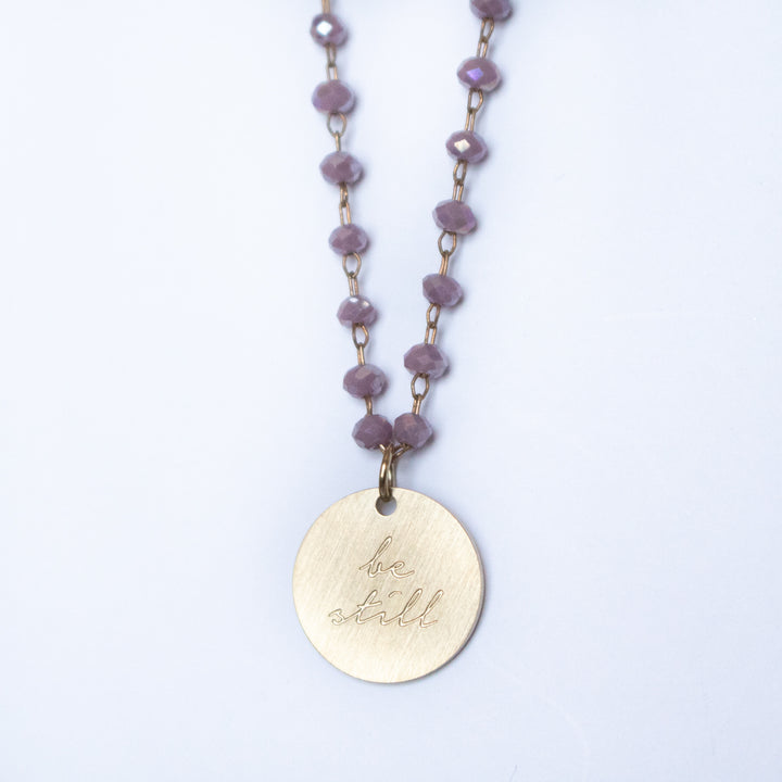 Serenity Stone Lilac Necklace