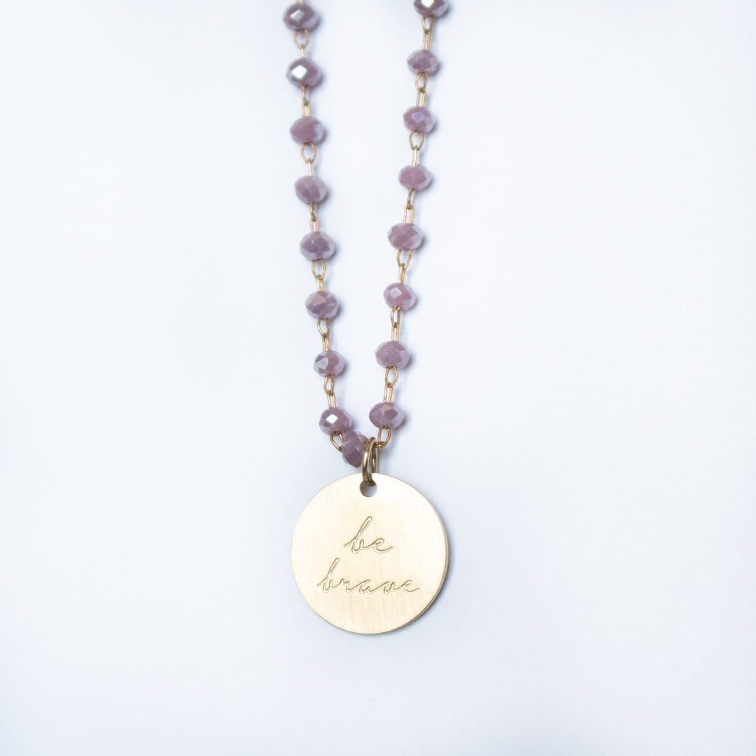 Serenity Stone Lilac Necklace