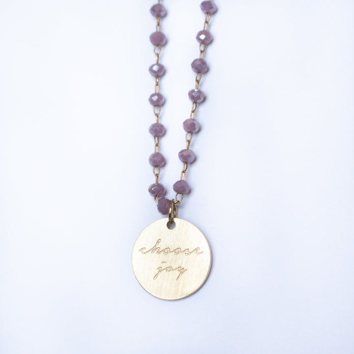 Serenity Stone Lilac Necklace