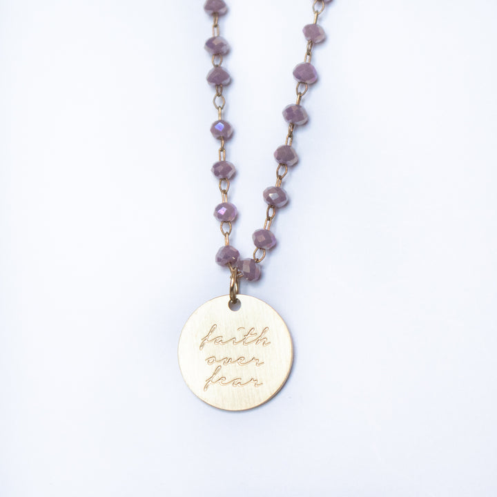 Serenity Stone Lilac Necklace