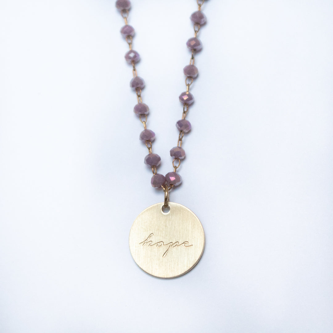 Serenity Stone Lilac Necklace