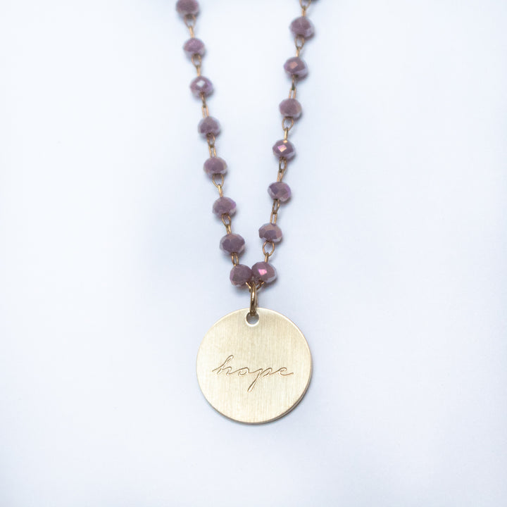 Serenity Stone Lilac Necklace