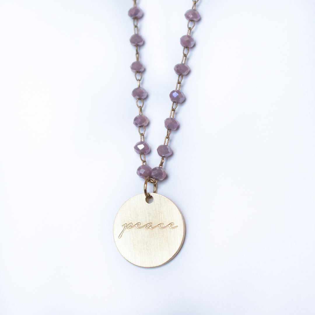 Serenity Stone Lilac Necklace