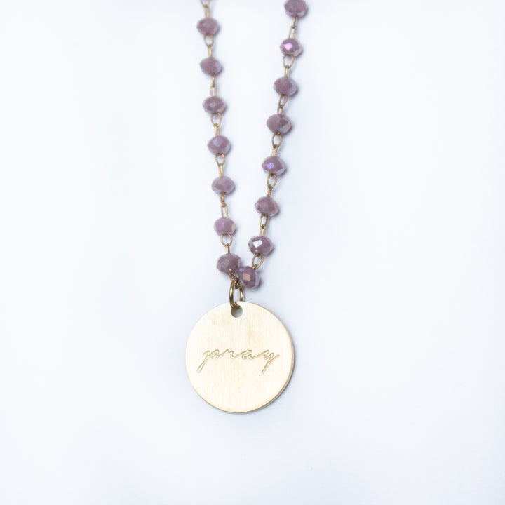 Serenity Stone Lilac Necklace