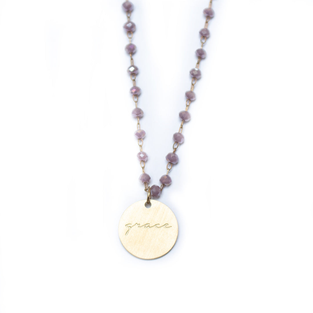 Serenity Stone Lilac Necklace